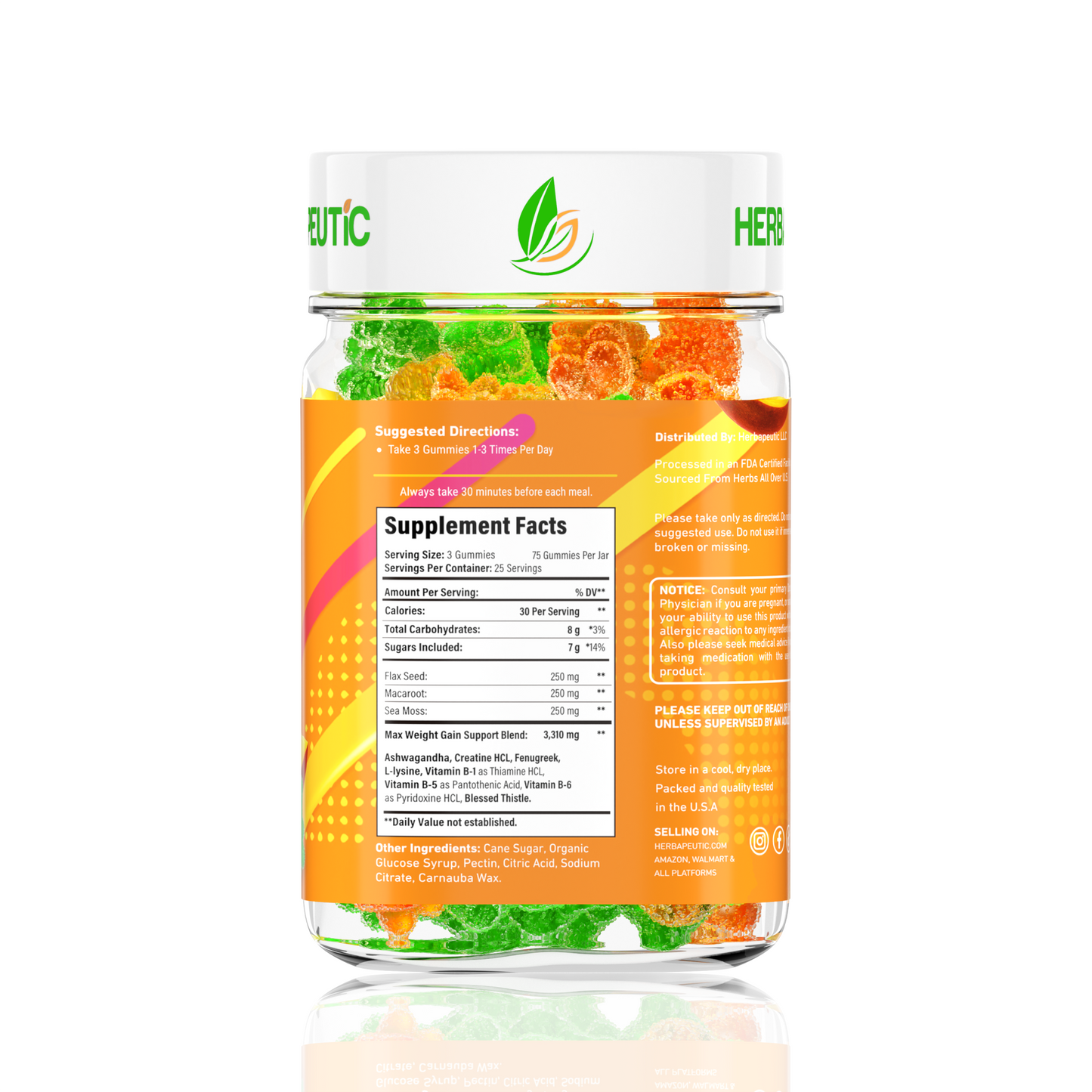 Herbapeutic Weight Gain Gummies